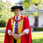 Don Roy in PhD regalia