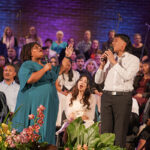 Vocal duet at Sing Praise